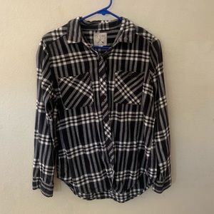 Blue LA Hearts Flannel